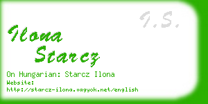 ilona starcz business card